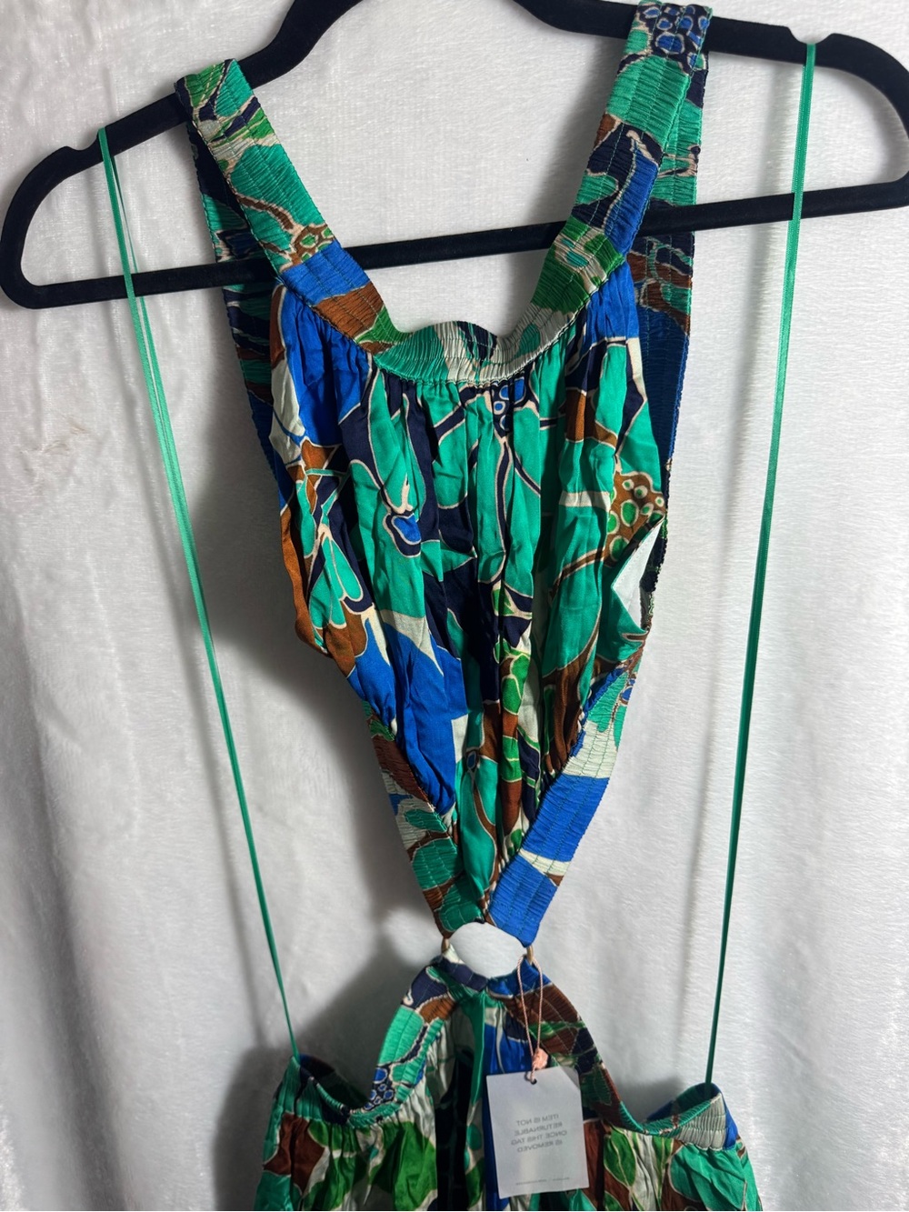 cult gaia Green Floral Cutout Midi Dress - Picture 8 of 11